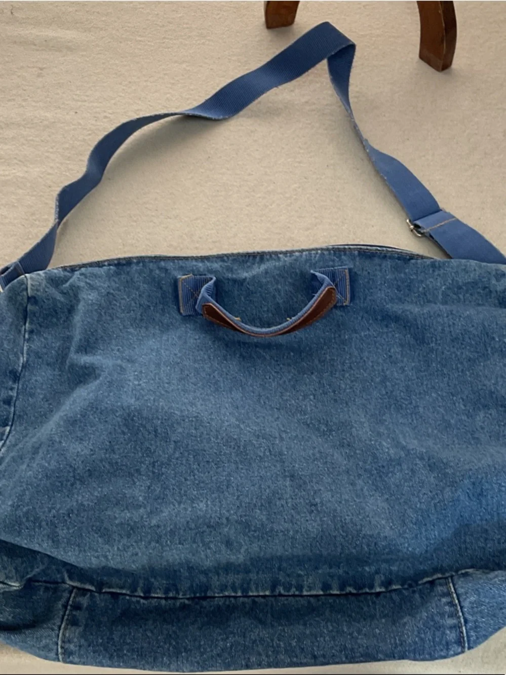 Tweety Sport Denim Duffel Bag - Blue